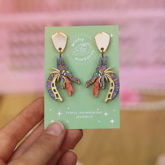 Fantasy Dragon Earrings