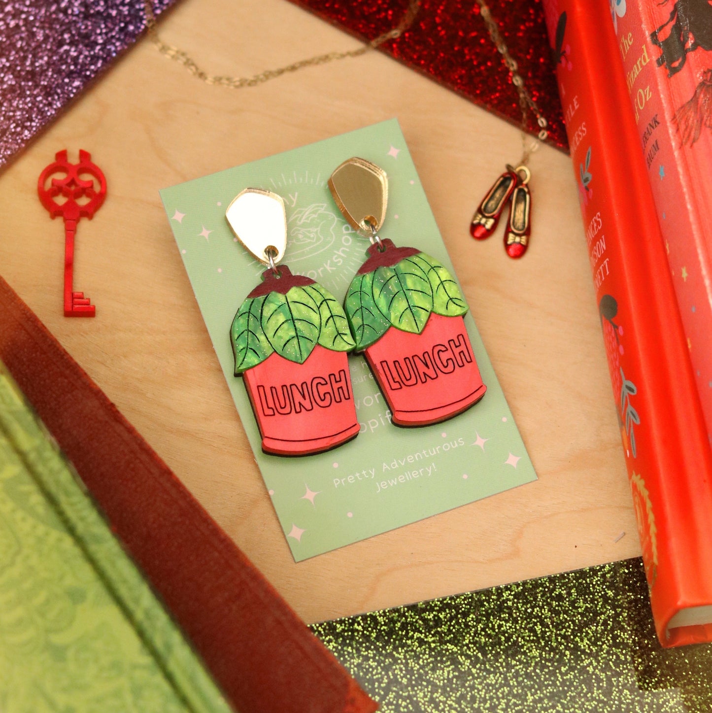 Lunch Pail Earrings