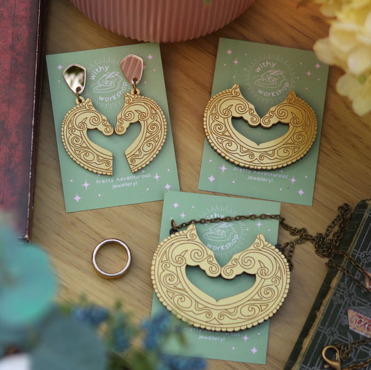 Golden Horse Necklace