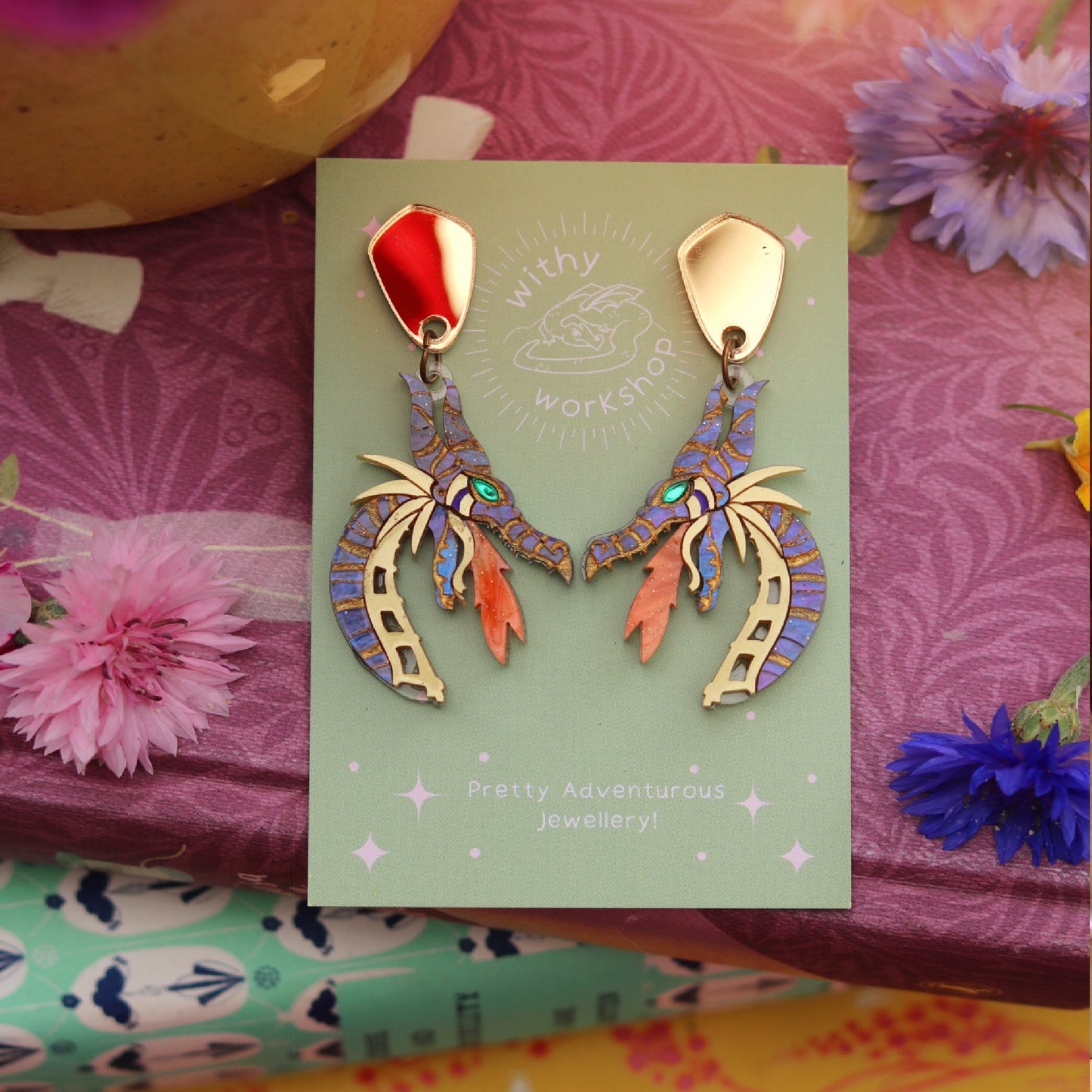 Fantasy Dragon Earrings