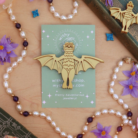 Haunted Bat Brooch