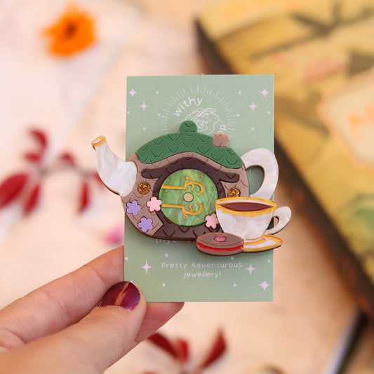Halfling Tea Time Brooch