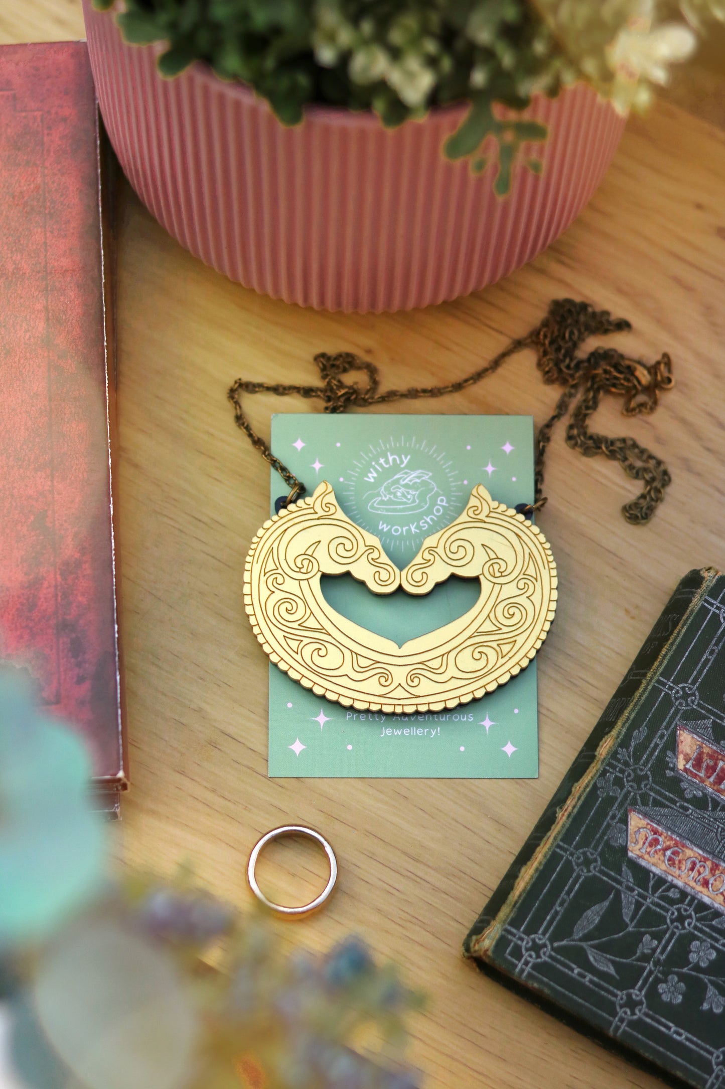 Golden Horse Necklace