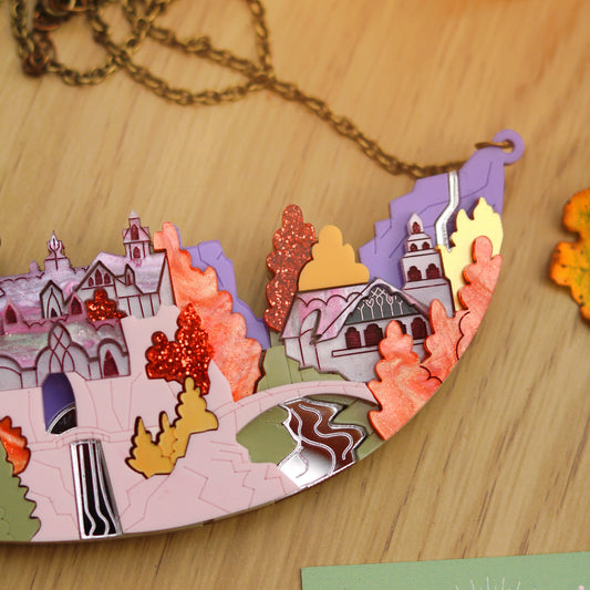 Elven Valley Acrylic Necklace