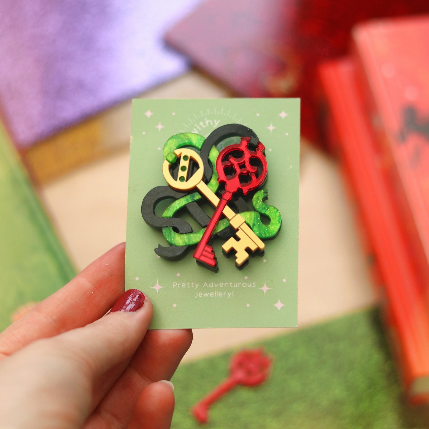 Oz Keys brooch