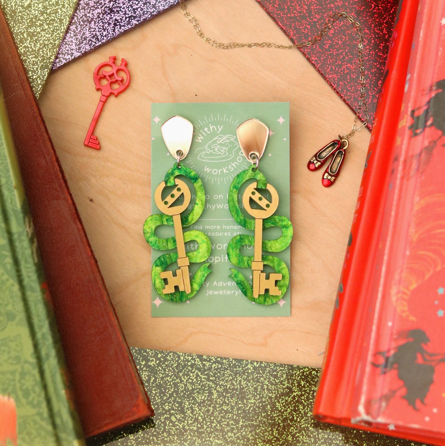Oz Key Earrings