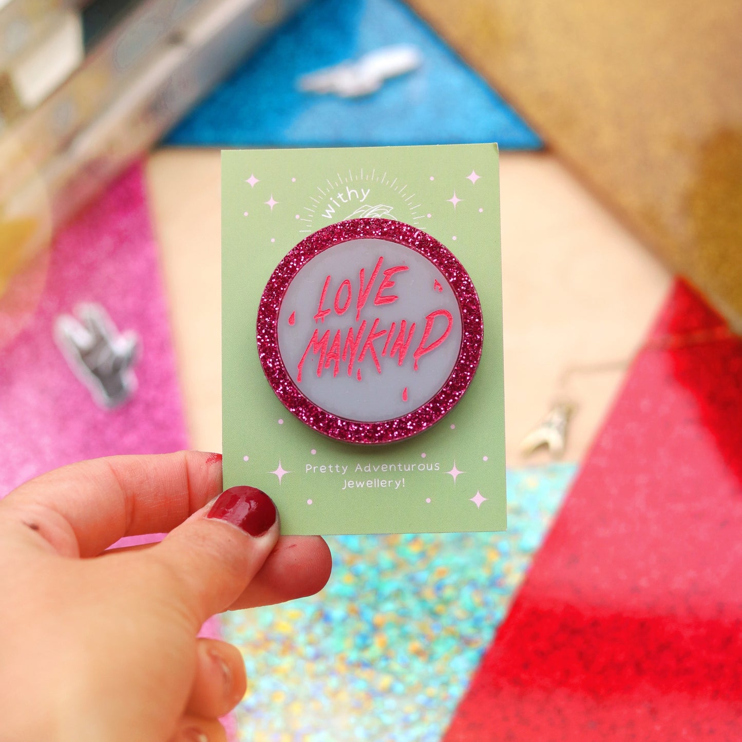 Love Mankind Brooch