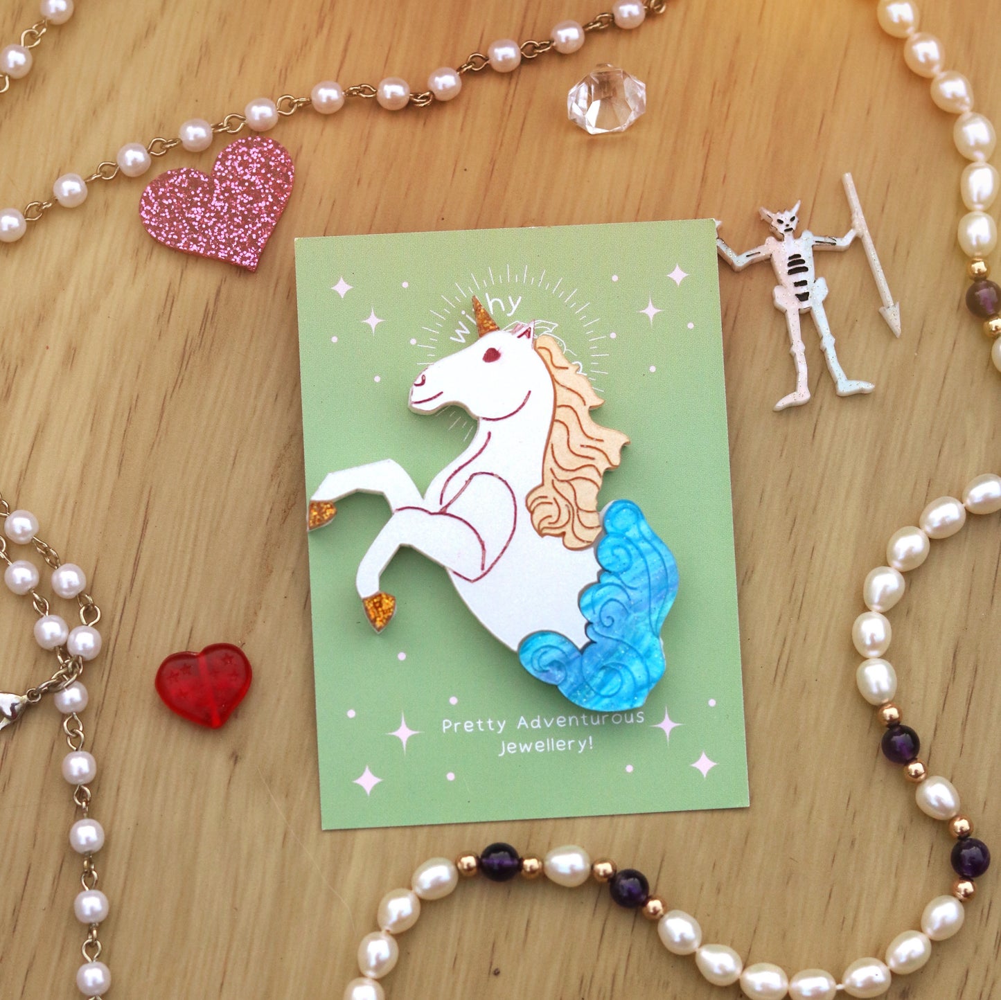 Unicorn Figurehead Brooch