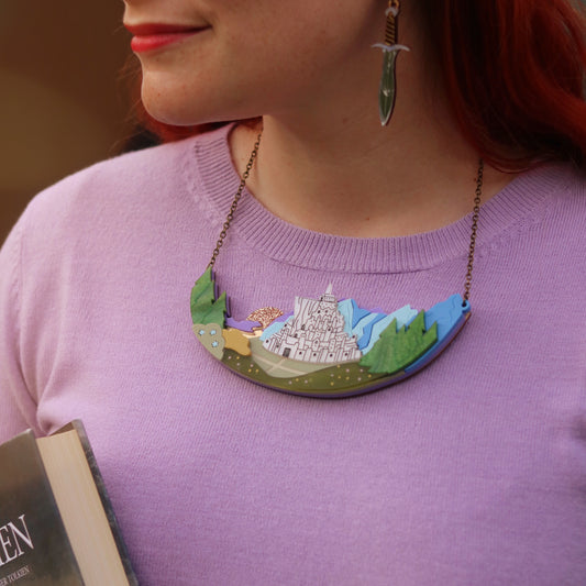 White City Acrylic Necklace