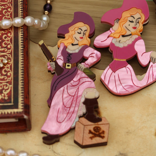 Pirate Redhead (full body) Brooch