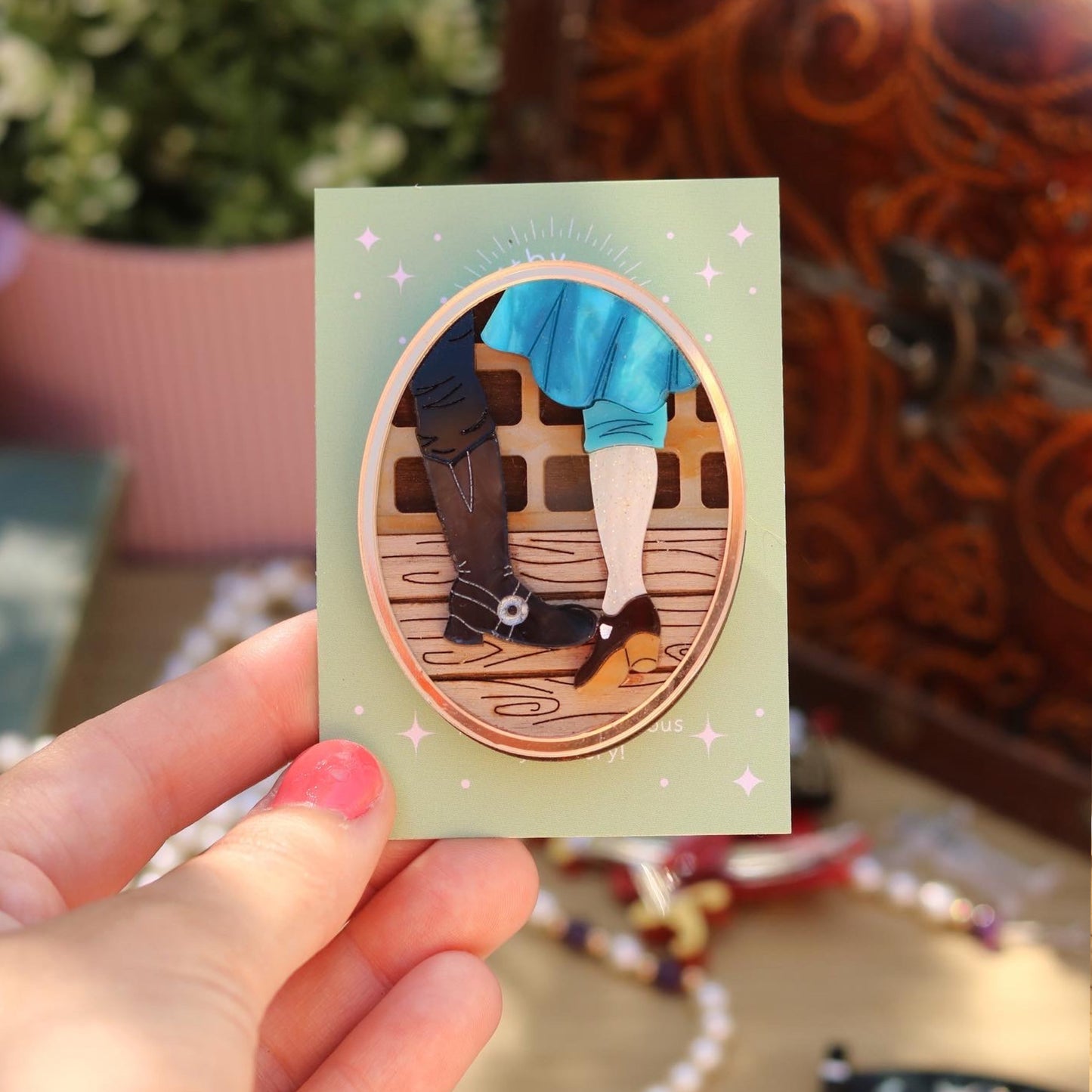 Foot Touch Brooch
