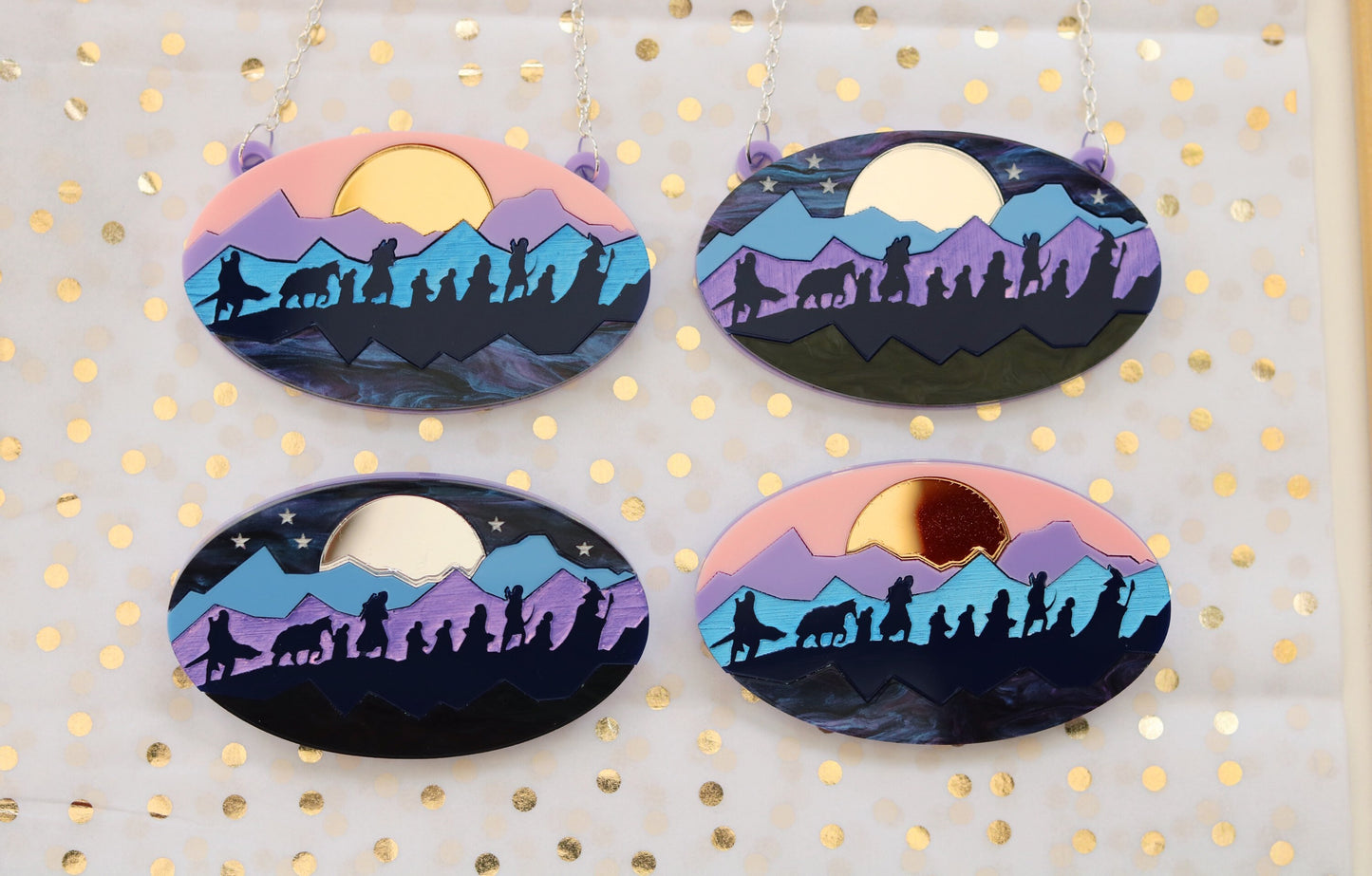 Fellowship Brooch (sunset)