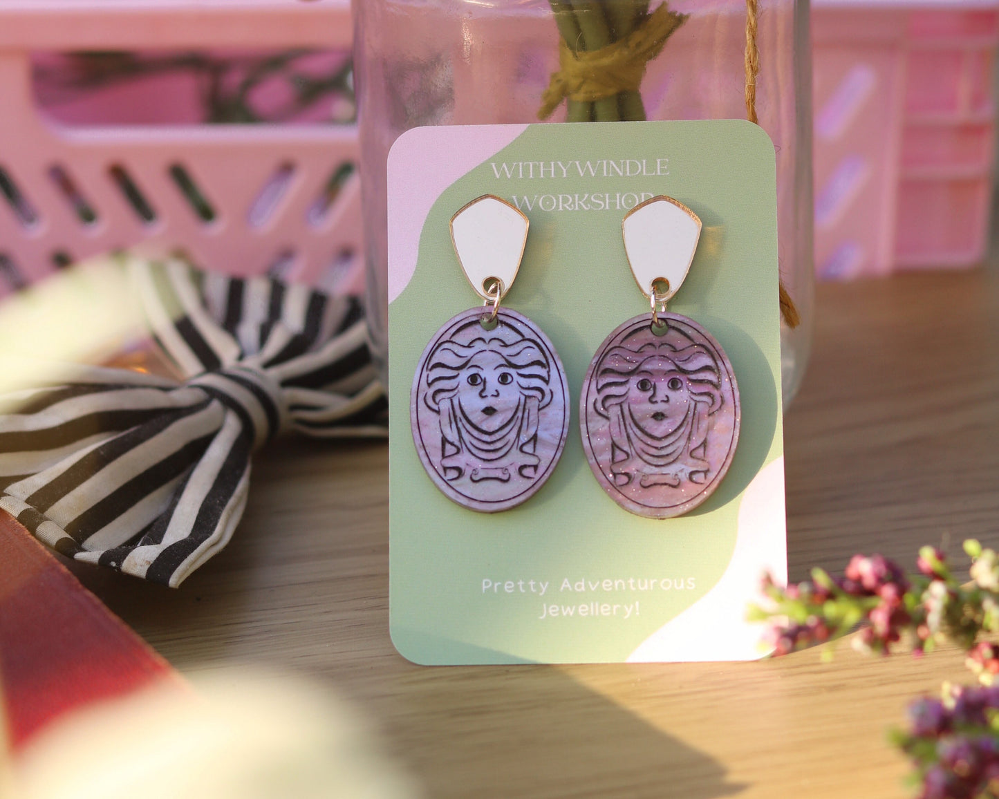 Haunted Mansion Leota’s Toombstone Earrings