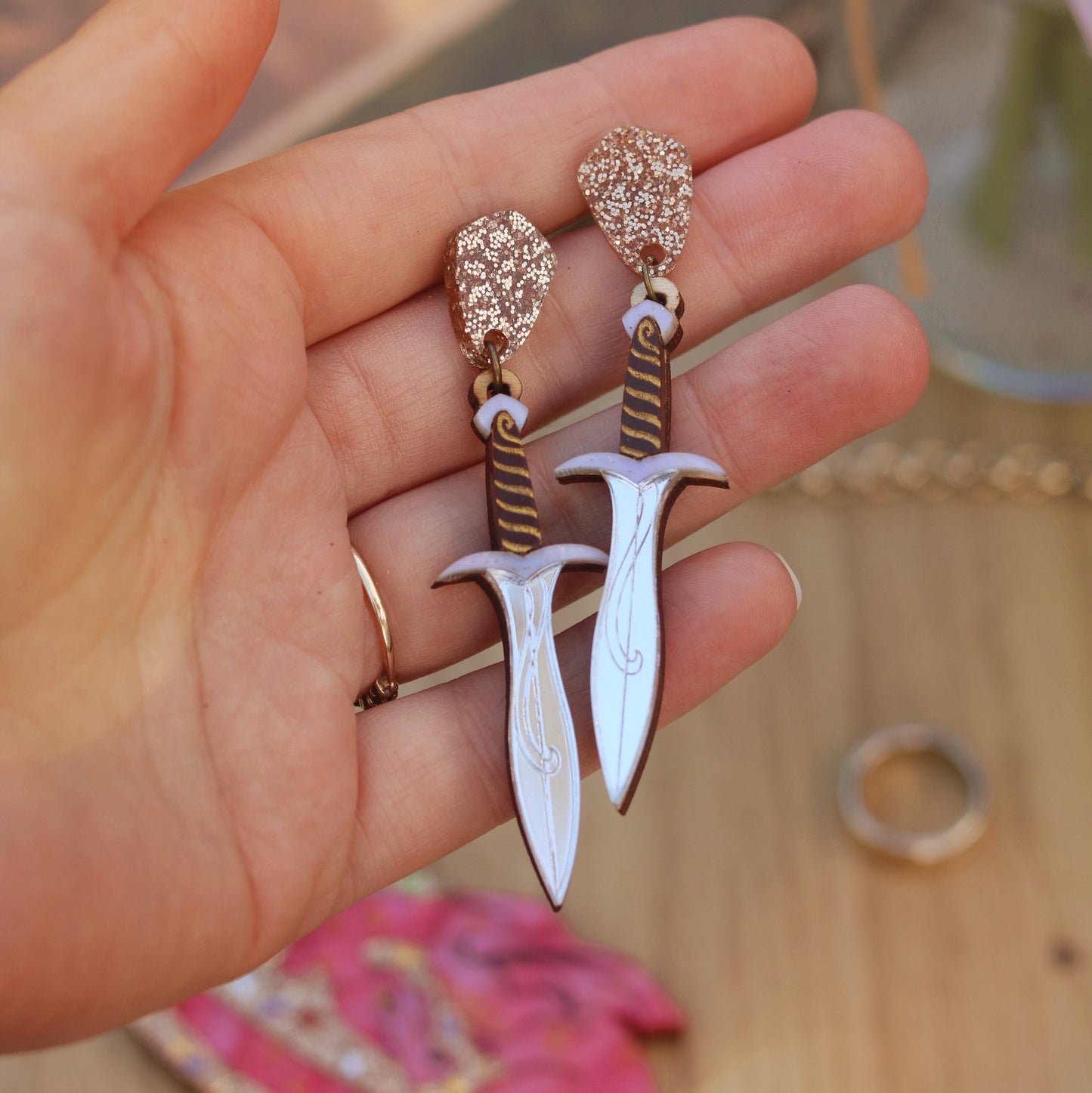 Sting Acrylic Earrings