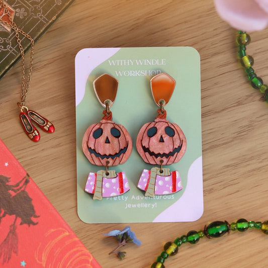 Return to Oz Jack Pumpkinhead Acrylic Earrings