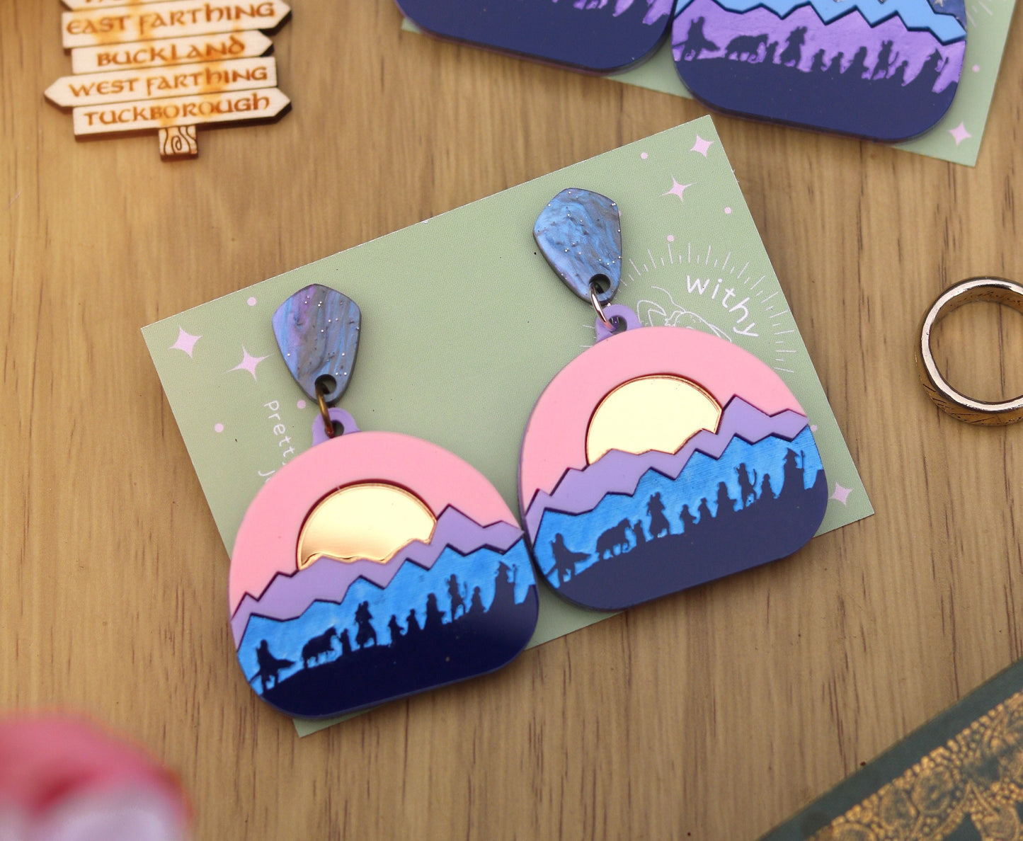 Fellowship Sunset Acrylic Earrings