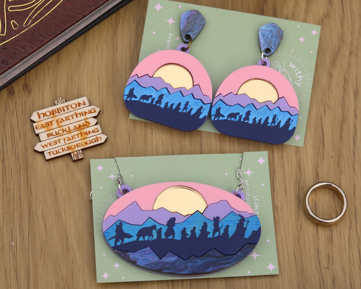 Fellowship Sunset Acrylic Earrings