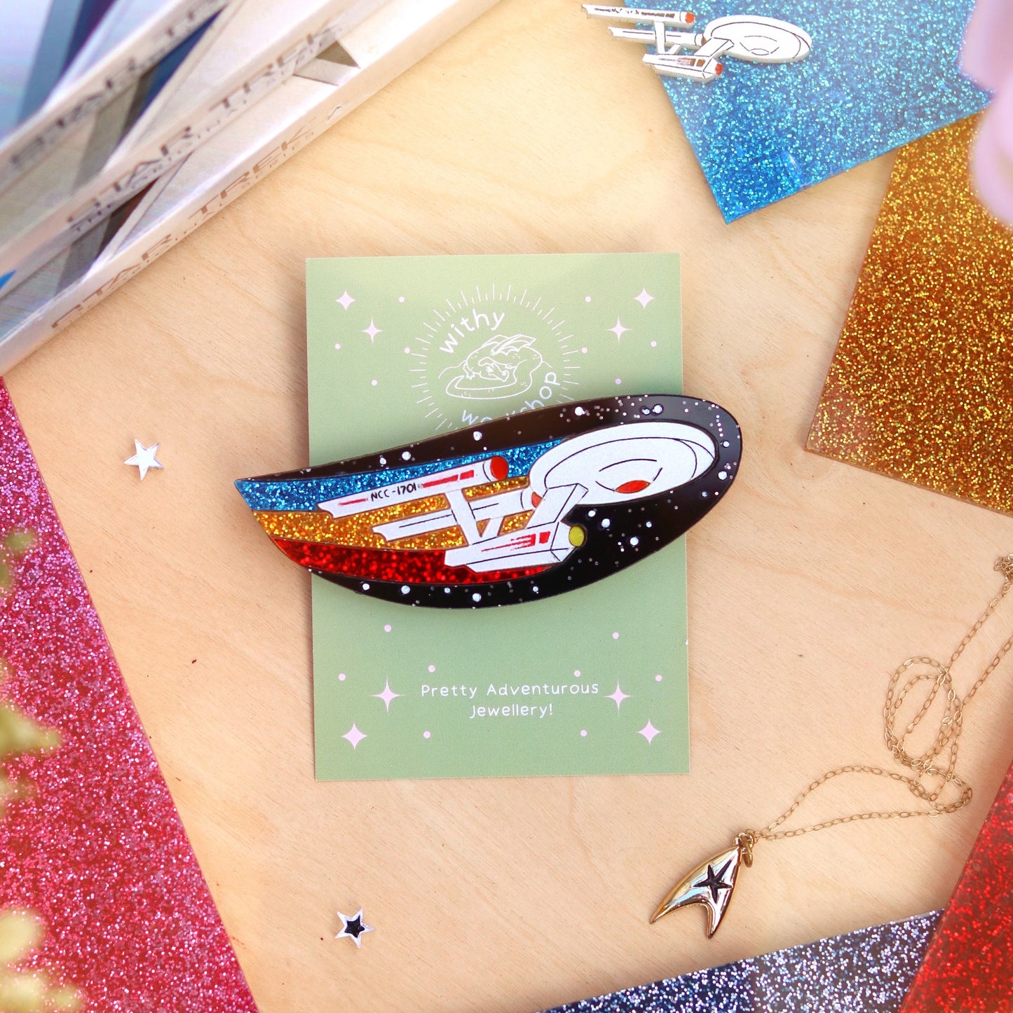 To Boldly Go Brooch