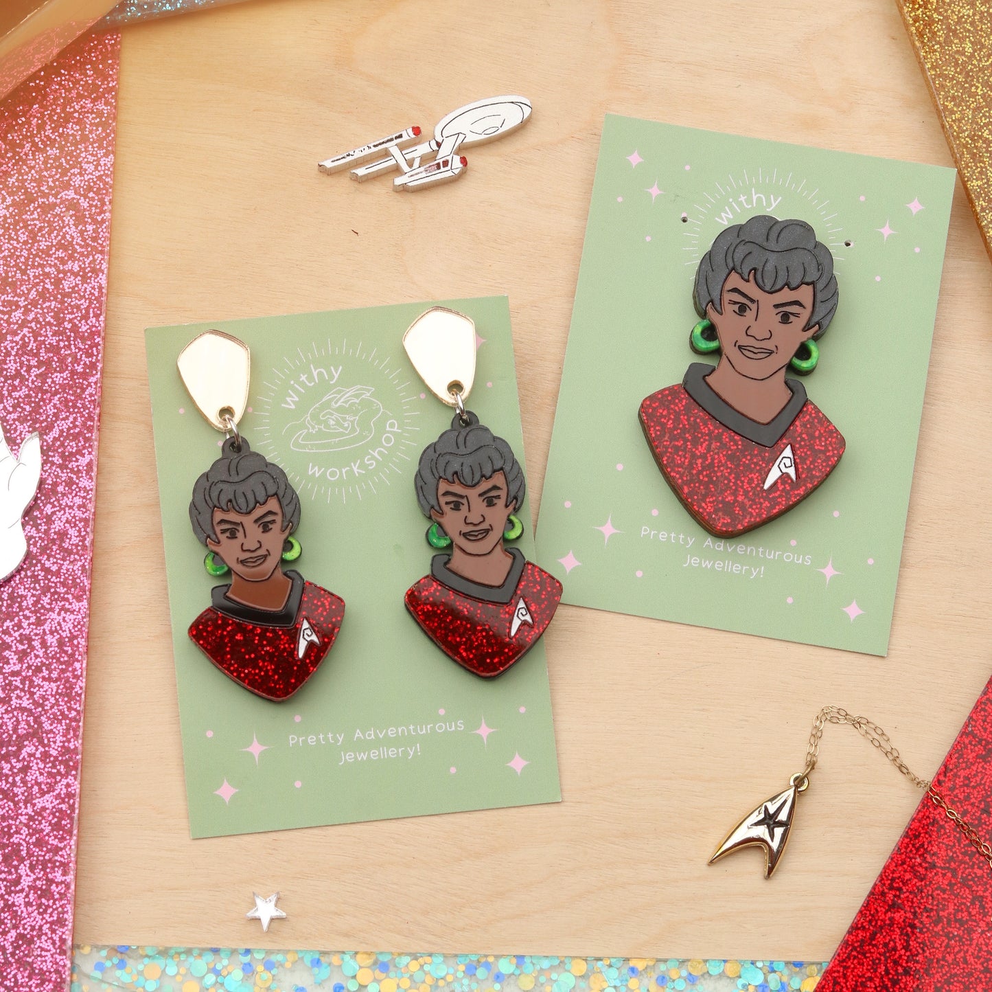 Uhura Brooch