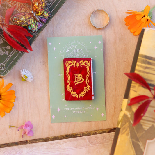 Red Book Brooch