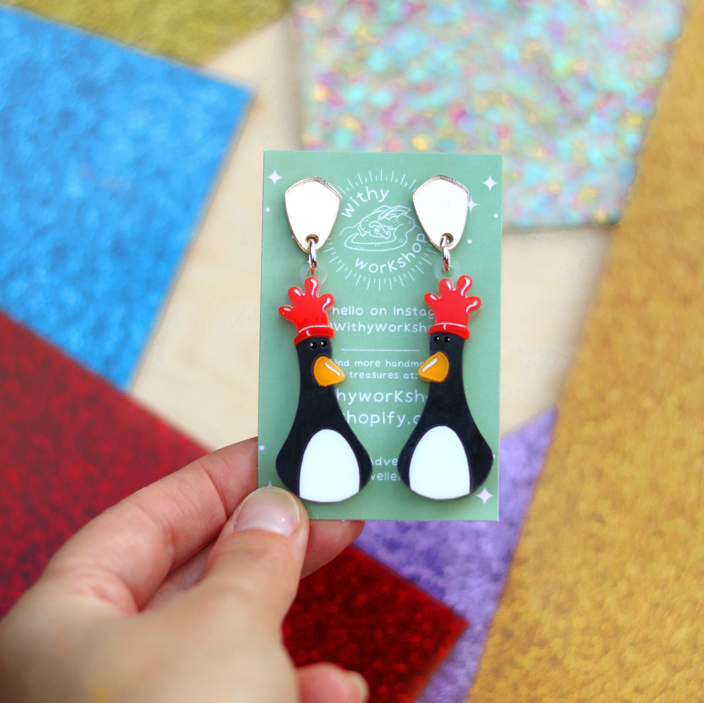 Penguin Earrings