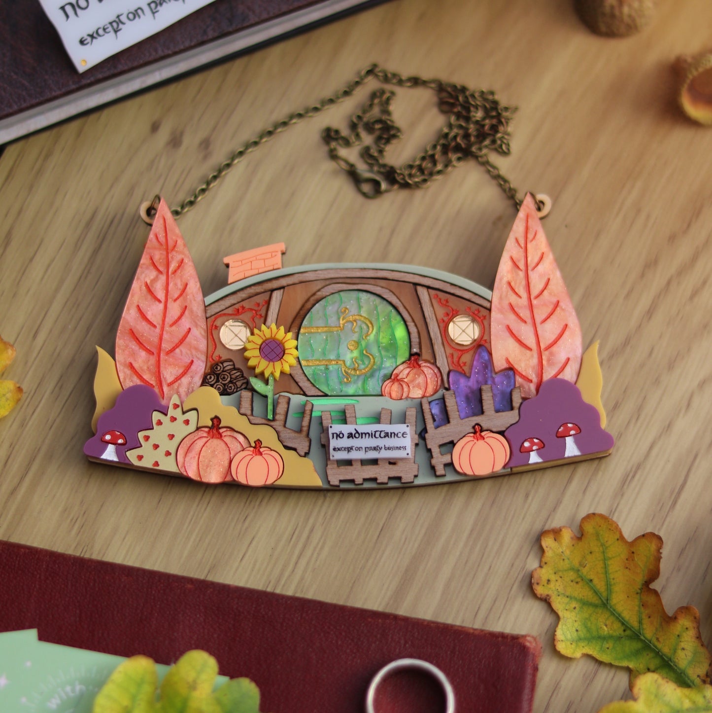 Bag End in Autumn Necklace