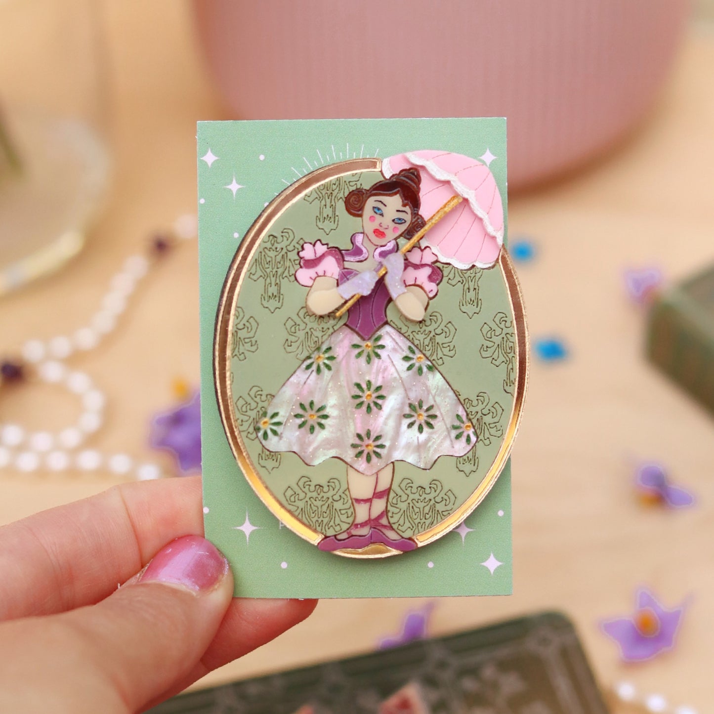 Tightrope Girl Brooch