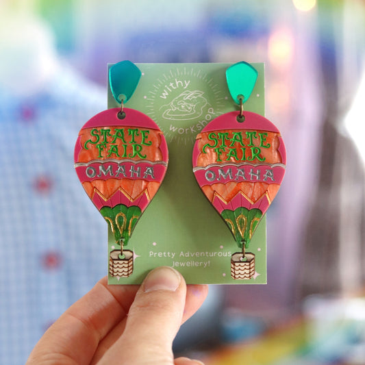 The Wizard’s Balloon Acrylic Earrings